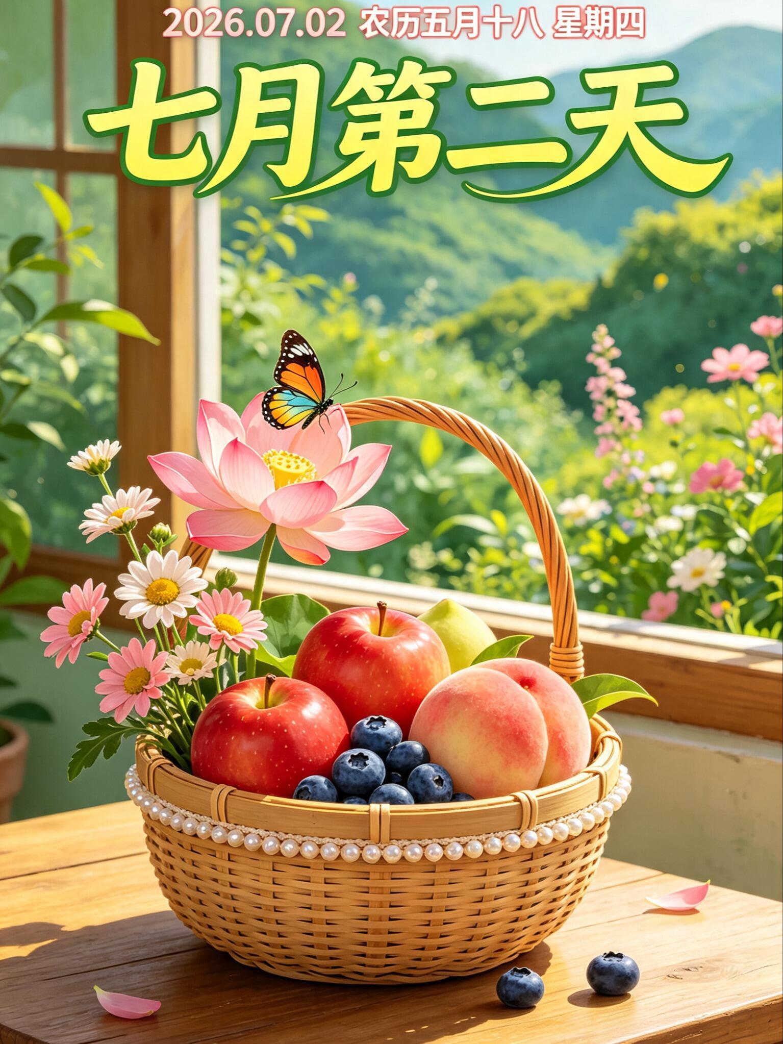 2026.7.2周四早安祝福图片壁纸拿图吱一声噢～ 