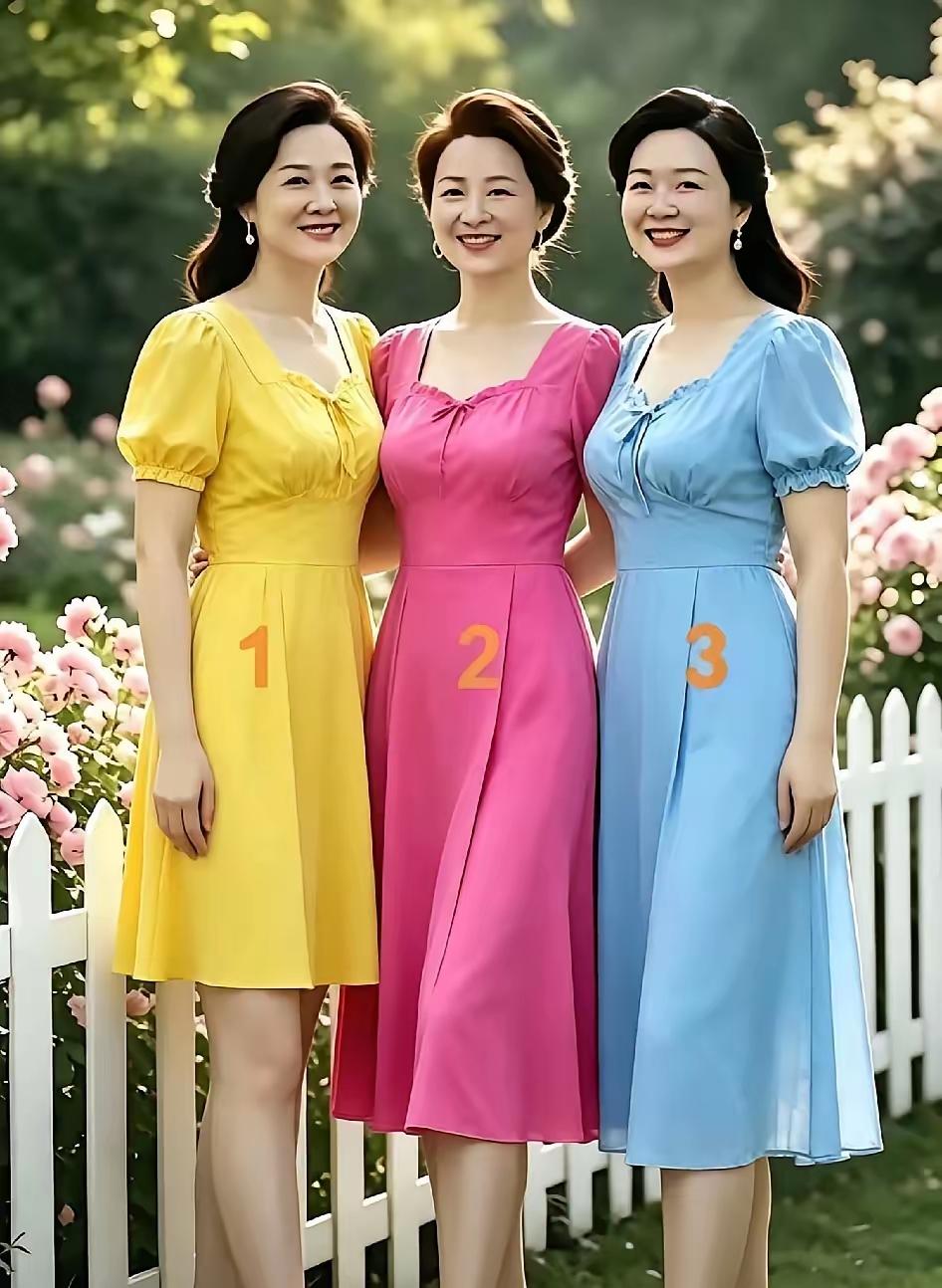 三位中年美女，你能一眼看出来谁最幸福吗？