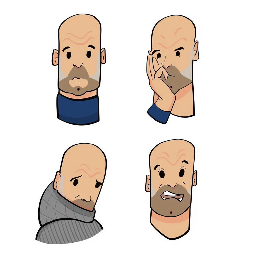 头像是几年前的图了，虽然只有寥寥几笔但是勾勒得特别传神