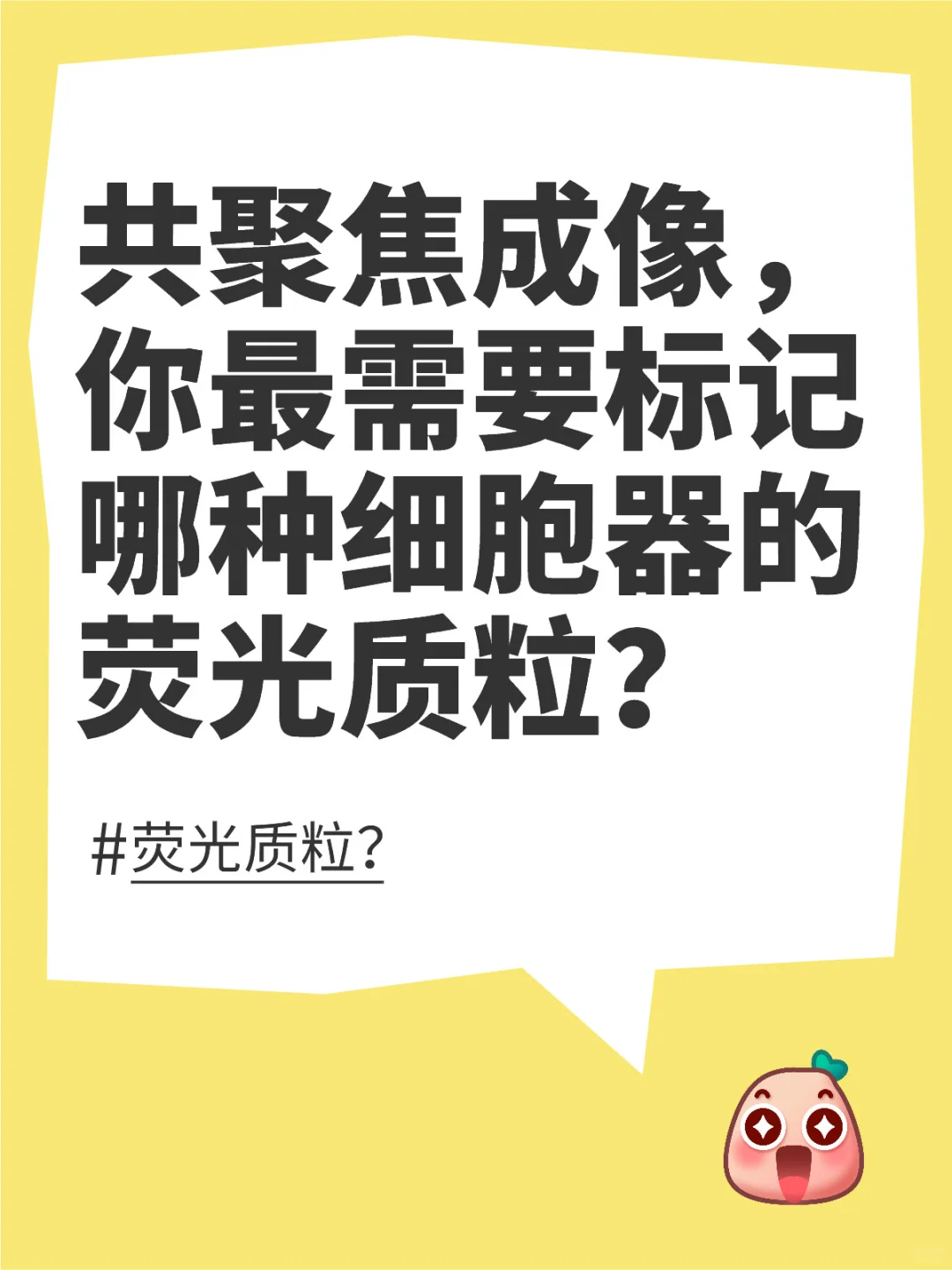 调查！标记哪种细胞器的荧光质粒？