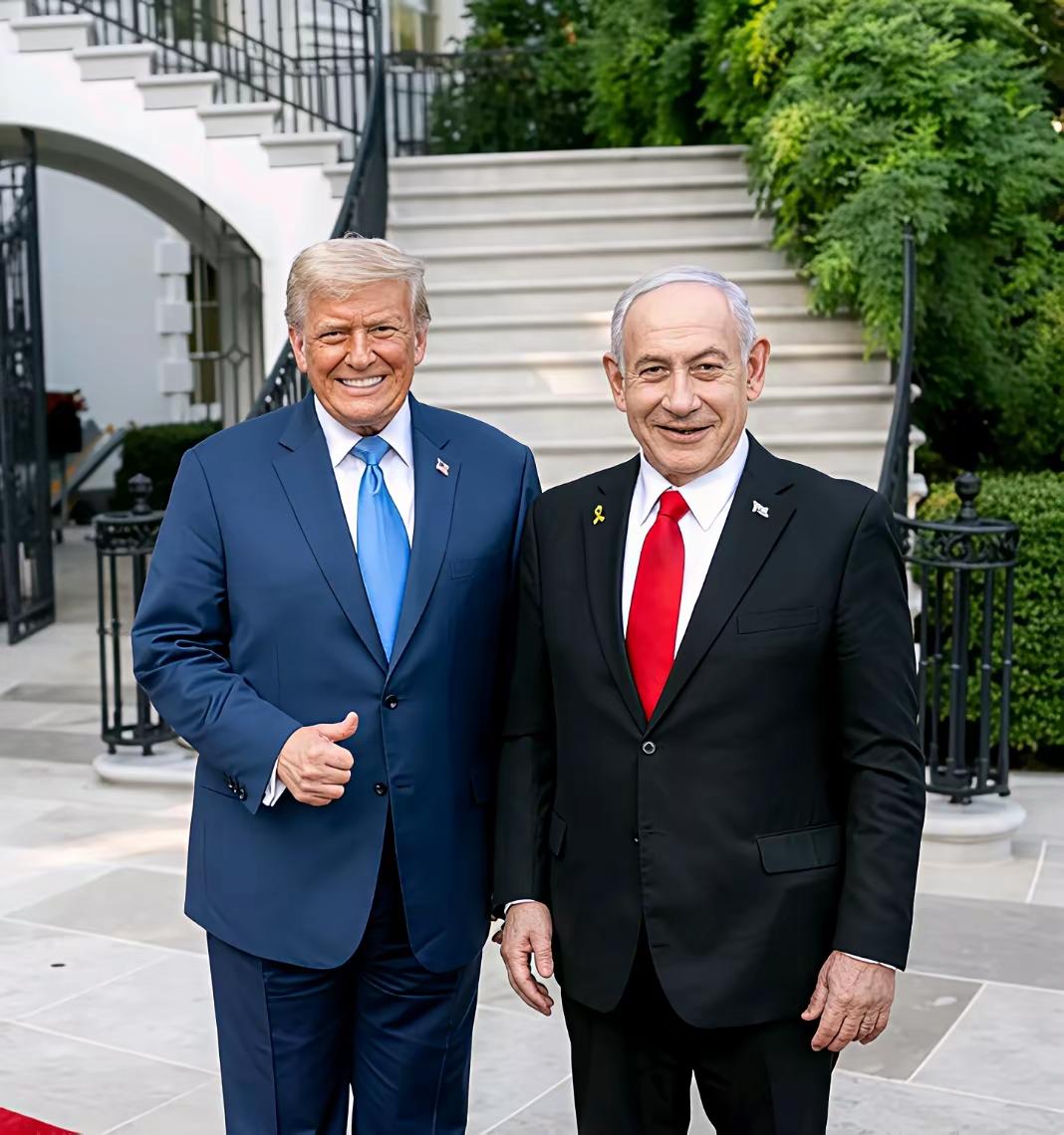内塔先生马上要访美了，不知道他能不能顶住特朗普的压力，特朗普为了他的家族利益和阿