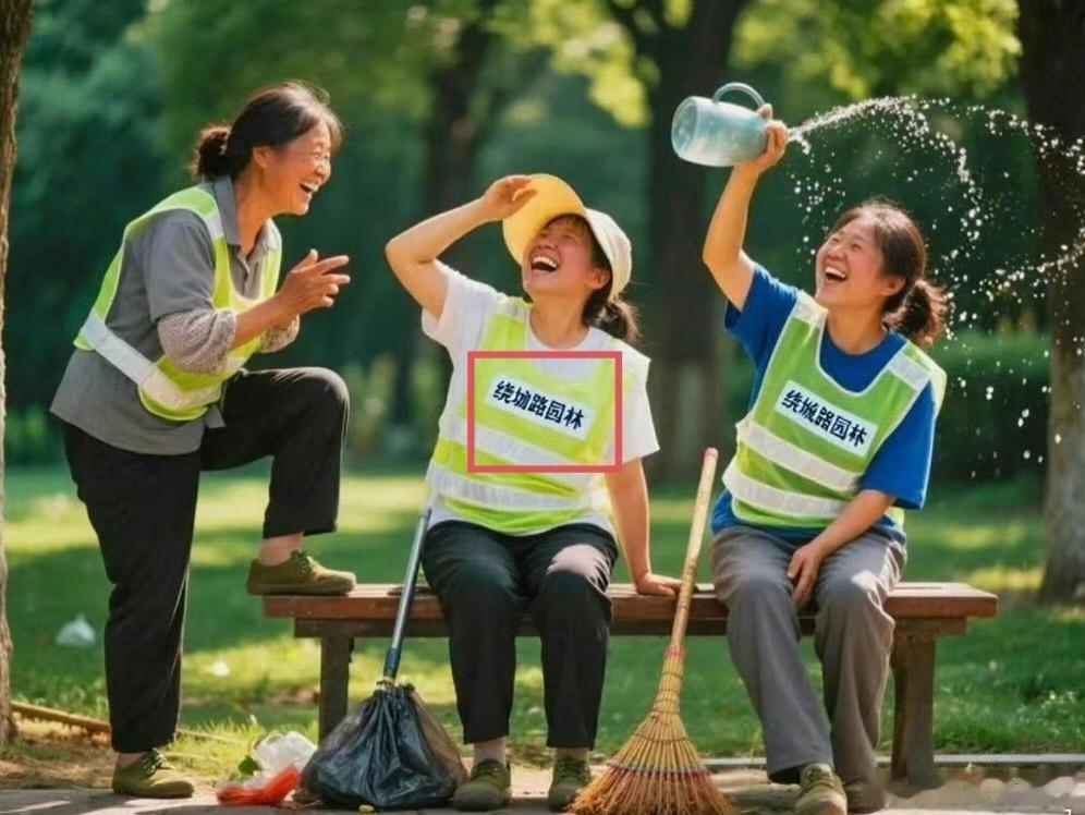 疑AI照片拿了摄影比赛一等奖一眼假的AI图片还能拿奖？放大随便一看，环卫工衣服文