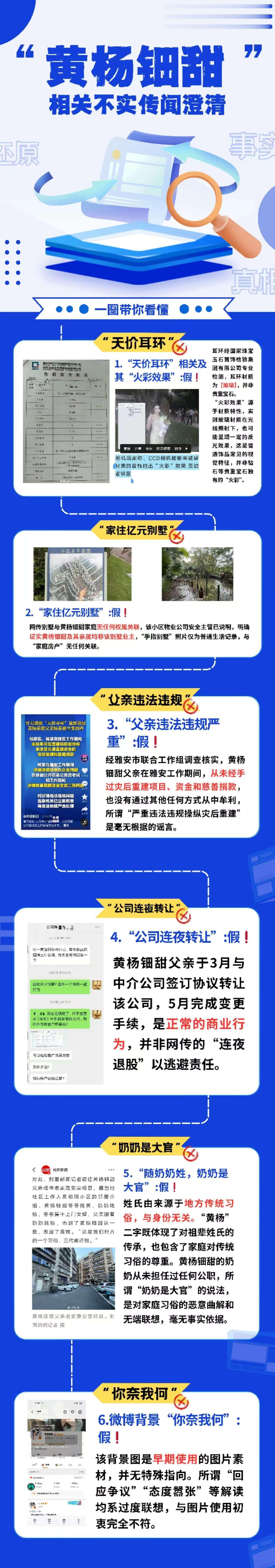 谣言不攻自破，公道自在人心。所有关于黄杨钿甜的不实言论早已经澄清，希望大家理性讨