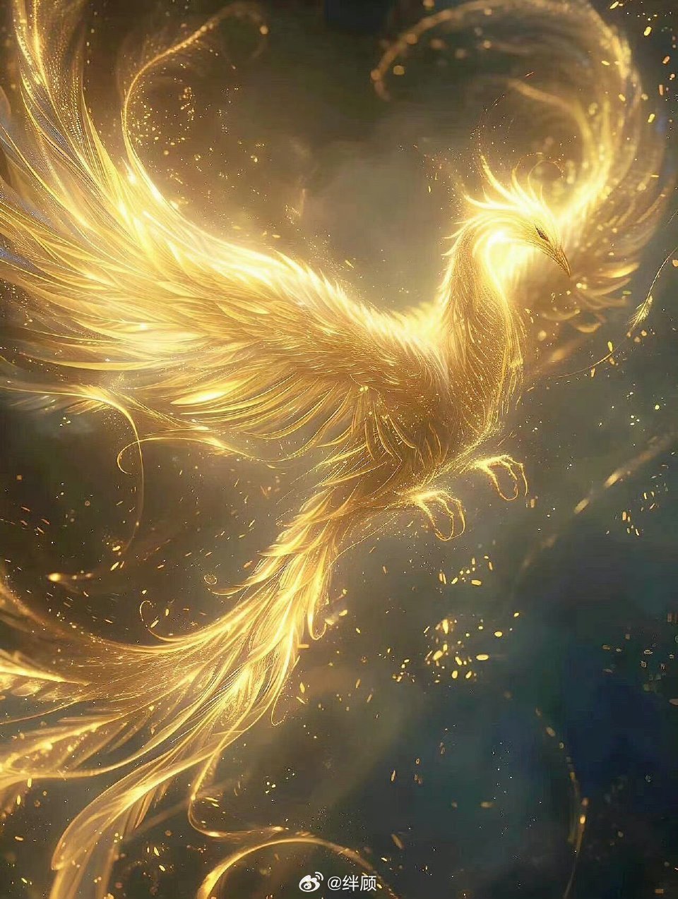 凤凰展翅，美如锦绣。 