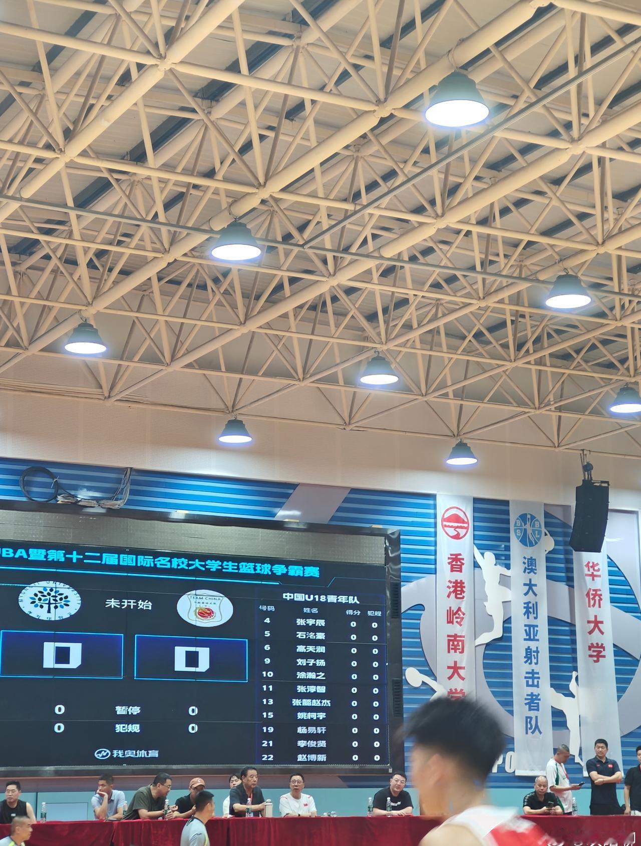 今天U18的比赛名单，一半是U17的
中国男篮 ​​​