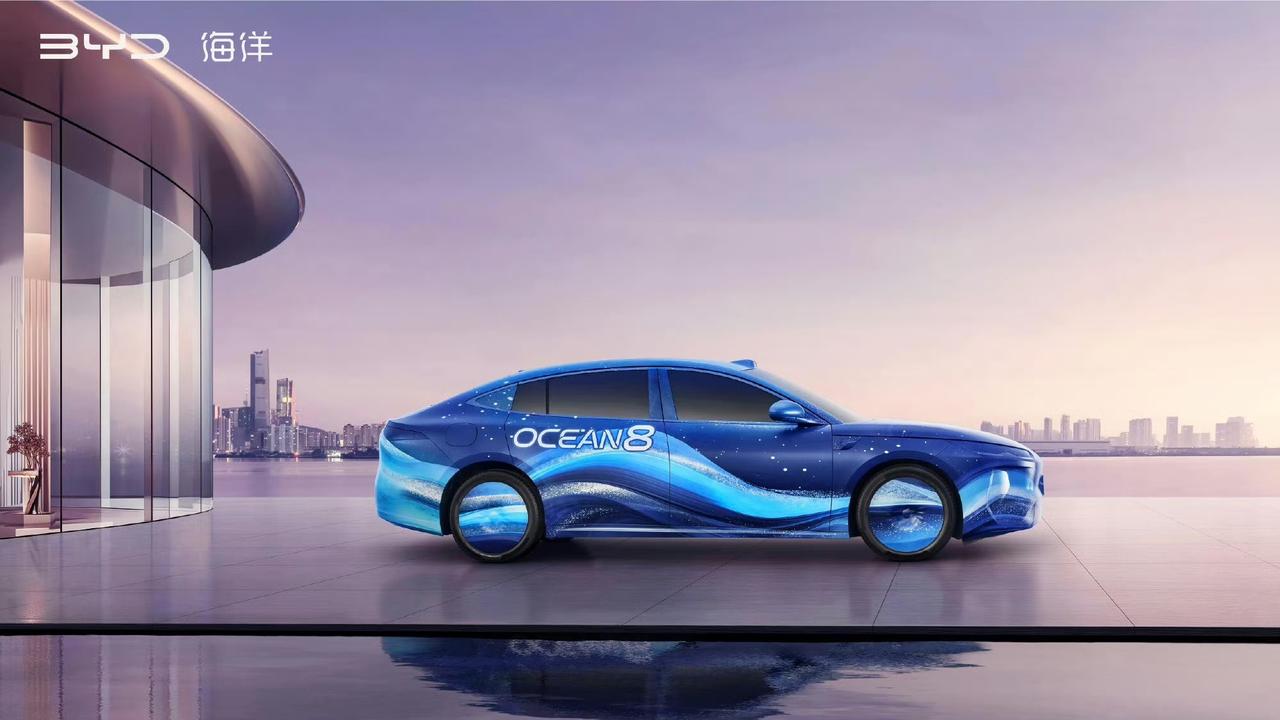 比亚迪海豹08和海狮08官图亮相，海豹08 定位中大型轿跑，海狮08 定位中大型