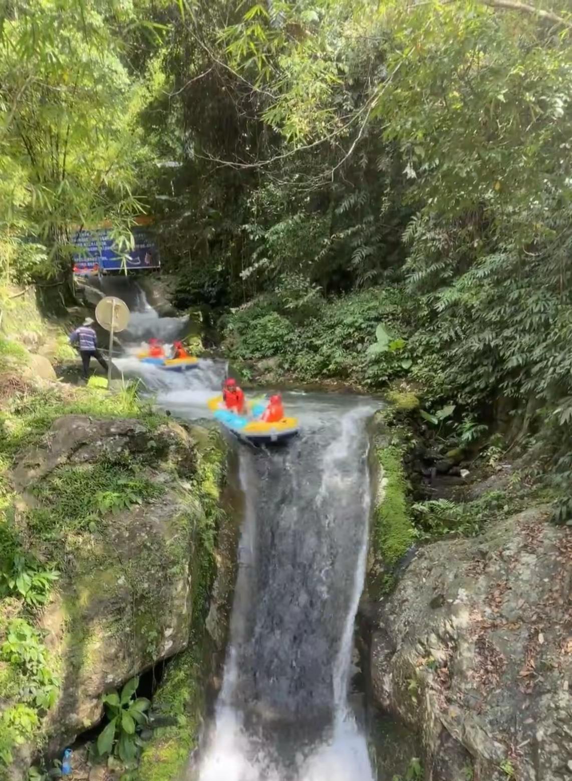 广州冰河世纪漂·流·亲子乐园 山间漂流 峡谷瀑布漂流 夏日玩水好去处 户外探险体