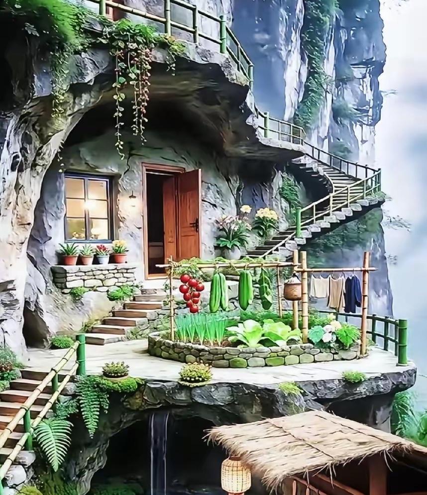 你是否幻想过逃离喧嚣，寻一处静谧之地？有人就打算待了无牵挂时，找个山洞开启隐居生