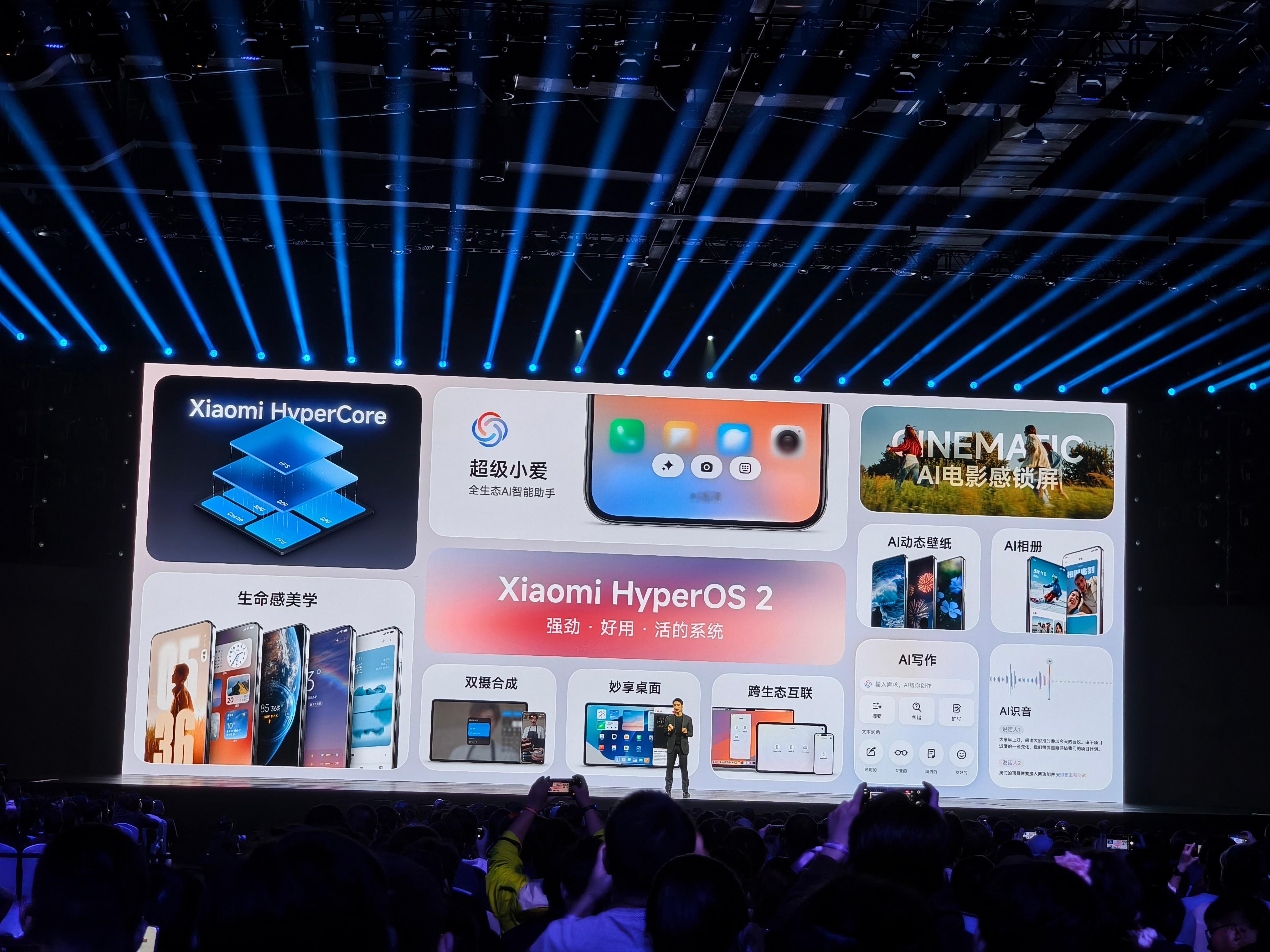 金凡闭关一年打磨的HyperOS2正式亮相，我看完有两个点印象深刻，一个是小米系