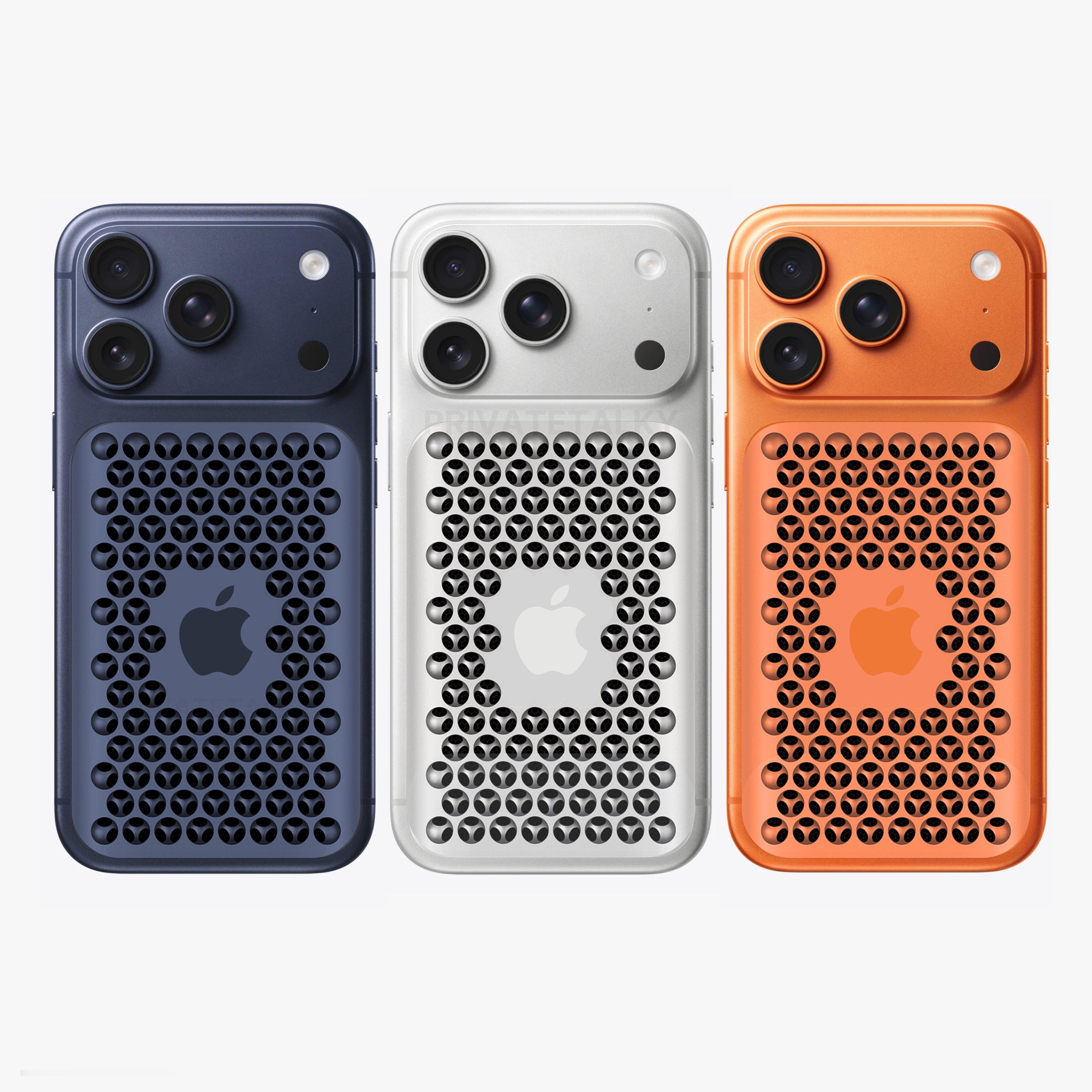 明年iPhone 18 Pro背部加点Mac Pro的散热孔 ​​​