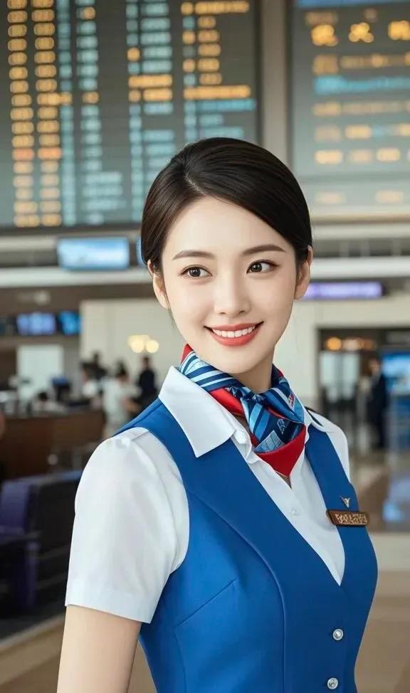 高端气质空姐
 
娇颜映日，空姐风采迷人，气质如兰香满座；
玉手拂云，丽影英姿耀