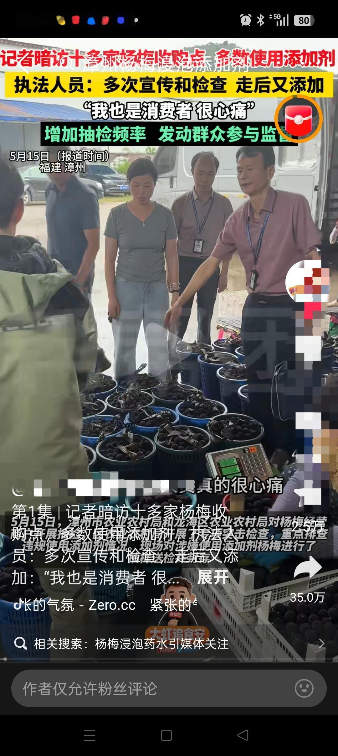 我叔叔家就是种杨梅的，一天24小时守在果园，每年就指着这点收成养家糊口。

但自