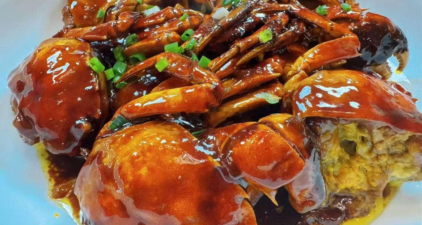 饿了就吃，吃饱饱没烦恼~油酱毛蟹👍🏻晚安啦岑先生美食分享好好吃饭