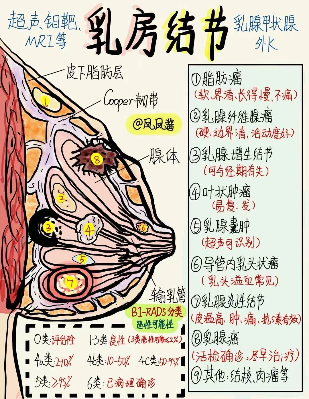 📖医学生笔记｜乳房结节 建议点赞收藏🔥