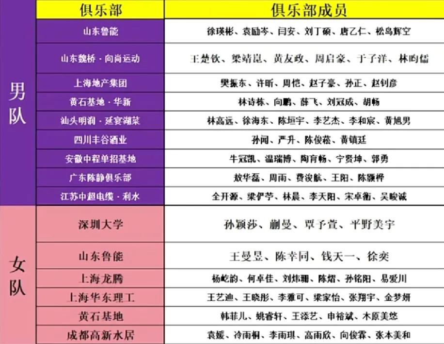 今年的乒超联赛可热闹了，
增添了大家熟悉的一些外协队员，
申裕斌、张本美和、平野