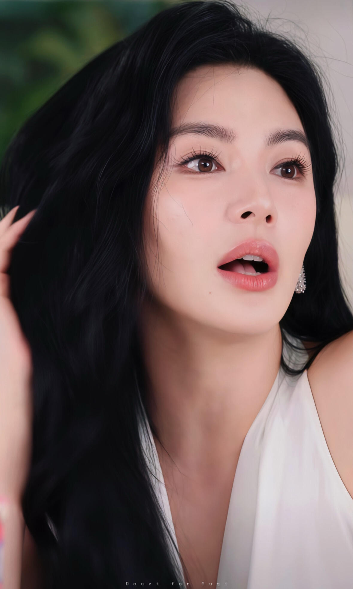 张雨绮的嘴形太诱人了 