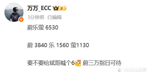 小虫子魔力不错啊，周交付过千。蔚来继续稳扎稳打，这个是新老交替时候的数据，后面继