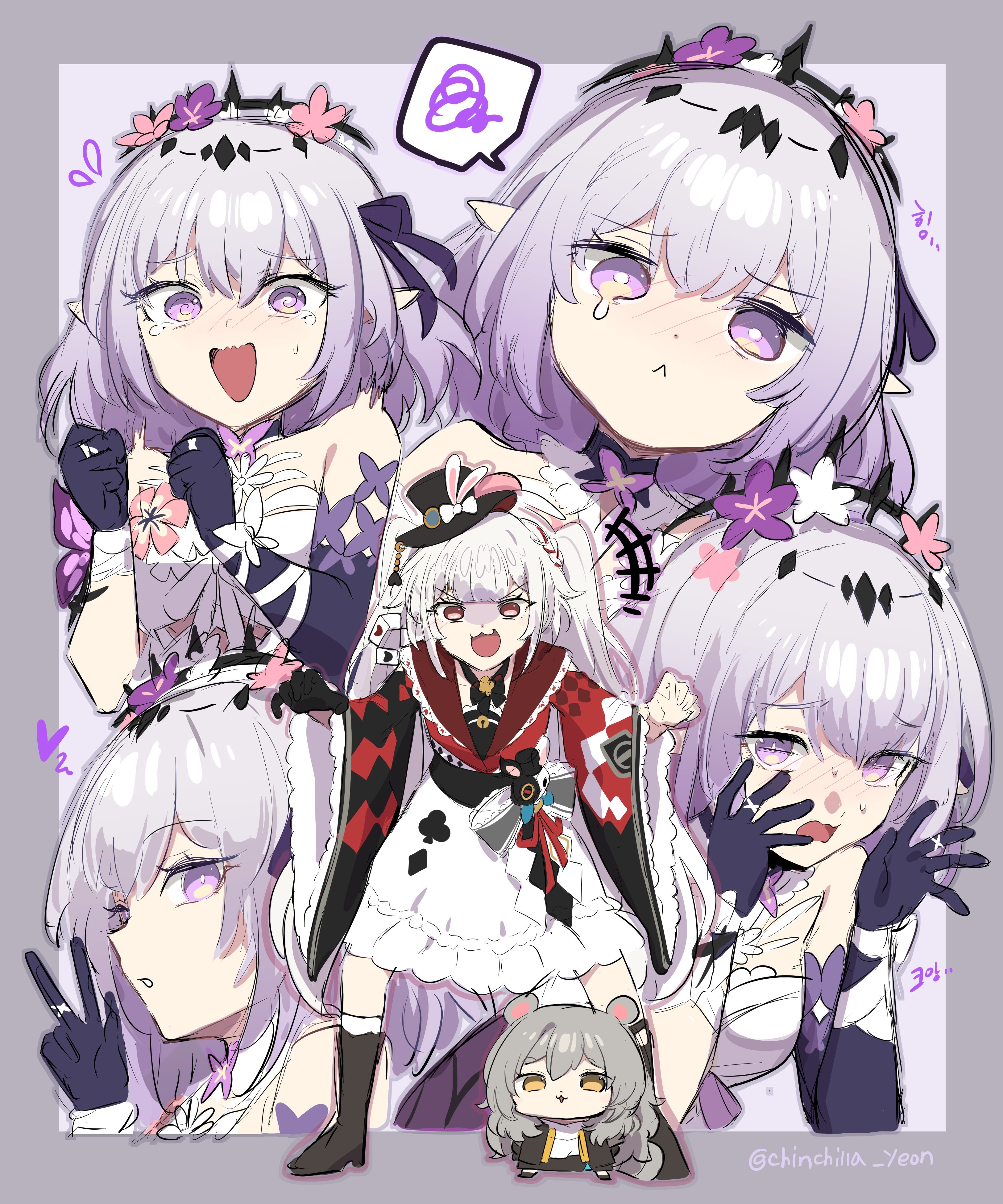 画师笔下的同人合集，每一张都适合当表情包画师：chinchilla_yeon ​