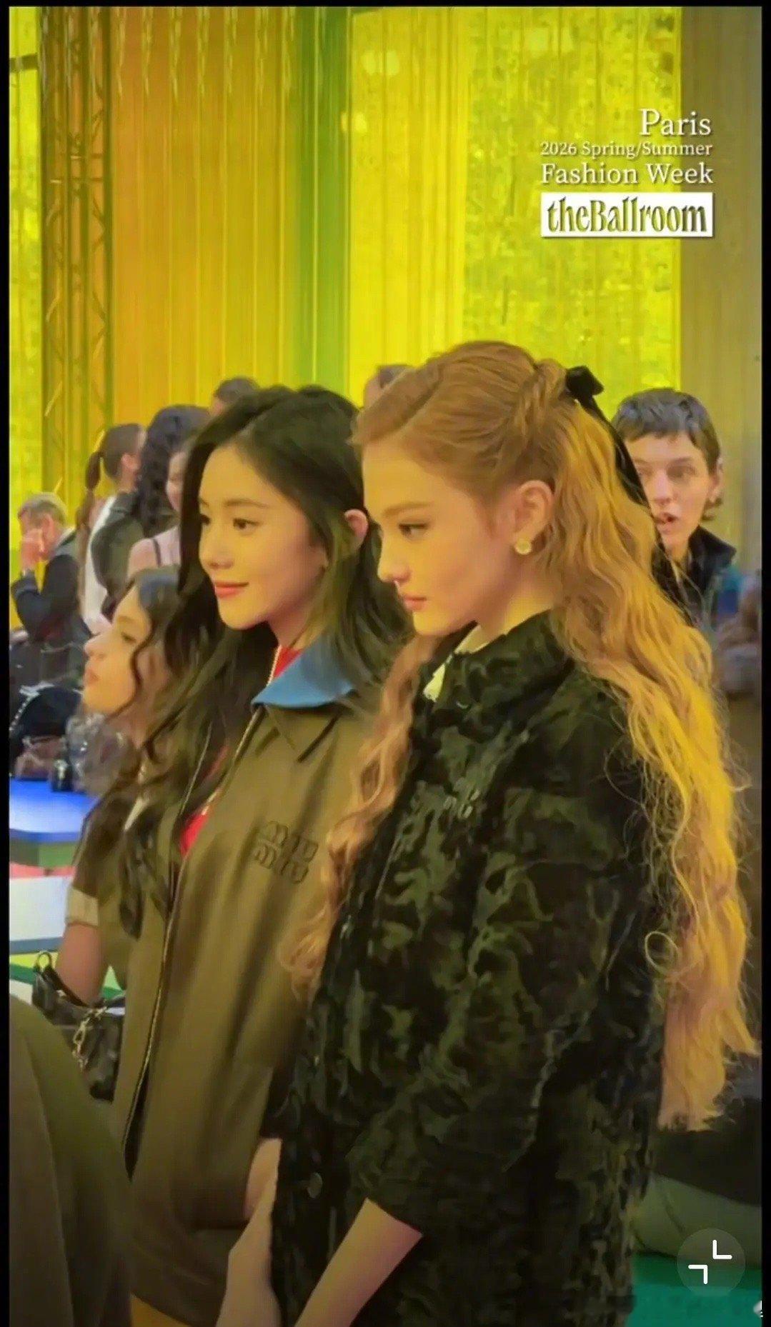 MiuMiu巴黎时装周 这俩是miu今天表现最好的俩人吗？ ​​​