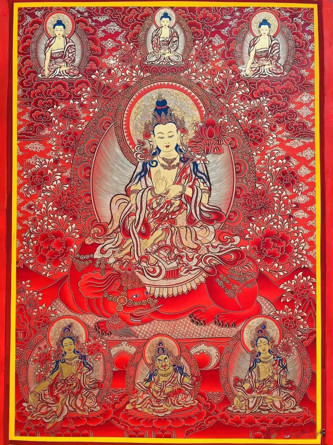 红金唐作品系列：普贤菩萨