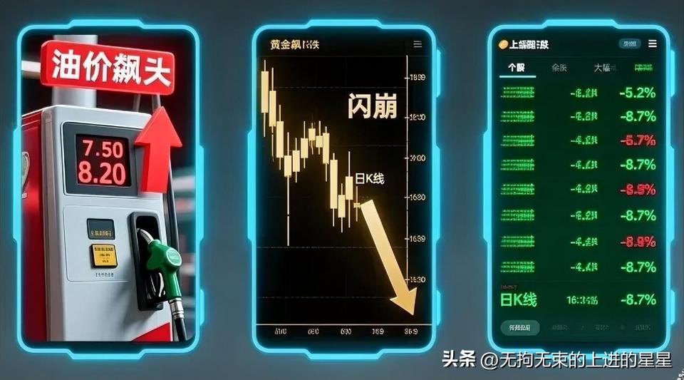 油价飙到9元！金价暴跌10%！股市绿油油！普通人该咋扛住这波