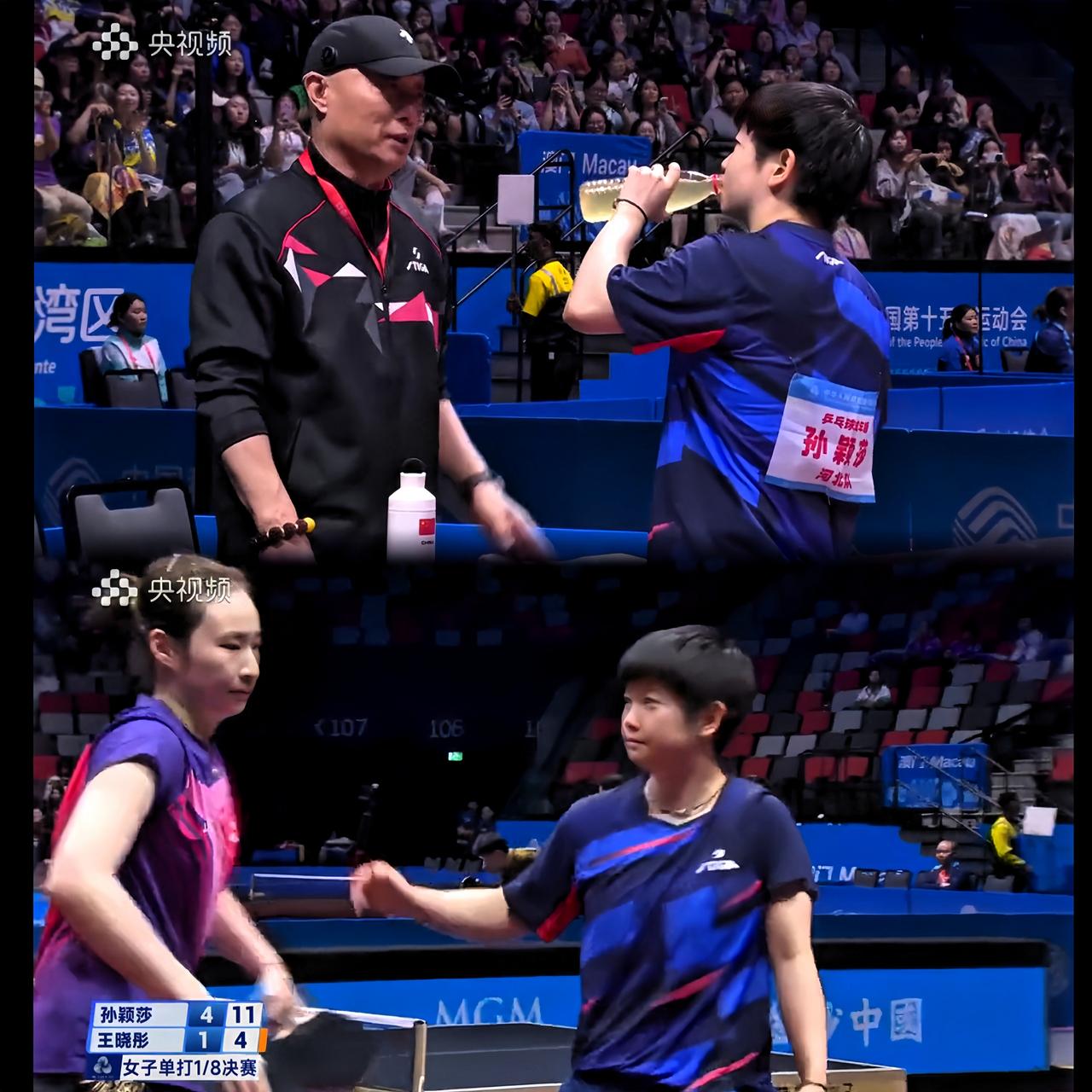 这次真的误会央视啦！

前几天小胖和莎莎同天比赛，
央视播了小胖那场；
今天他俩