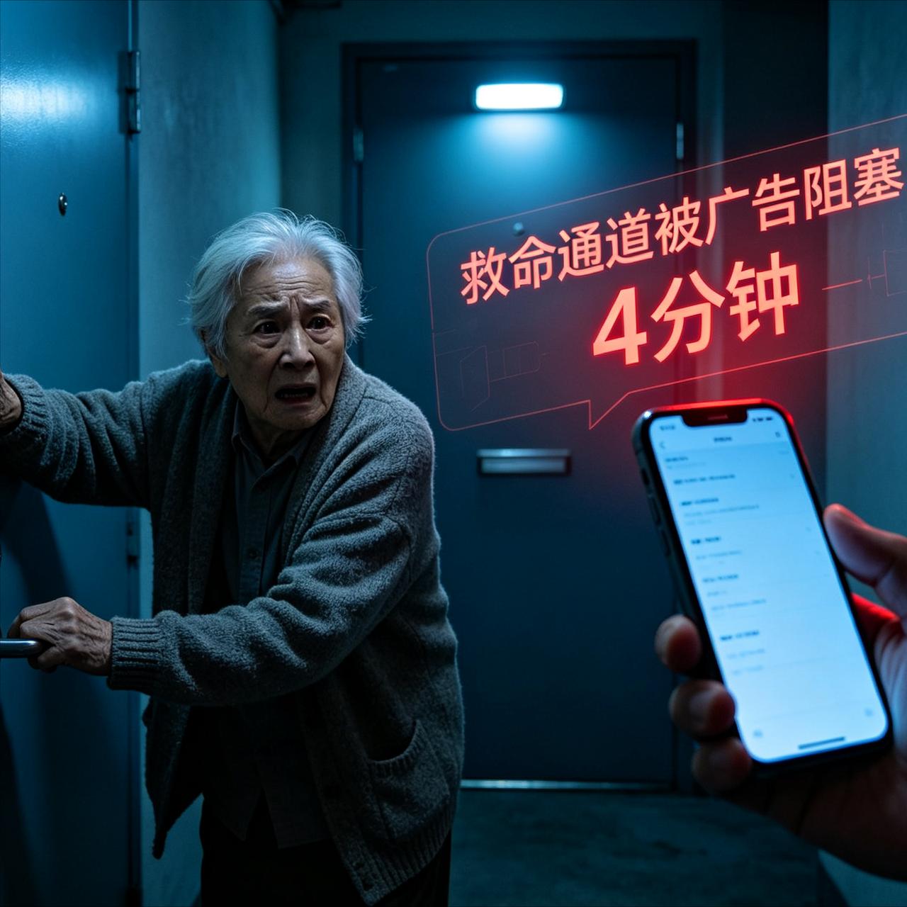 老人心梗 老伴打120时被广告卡住，夺命锁屏广告：120打不通的4分钟，是手机最
