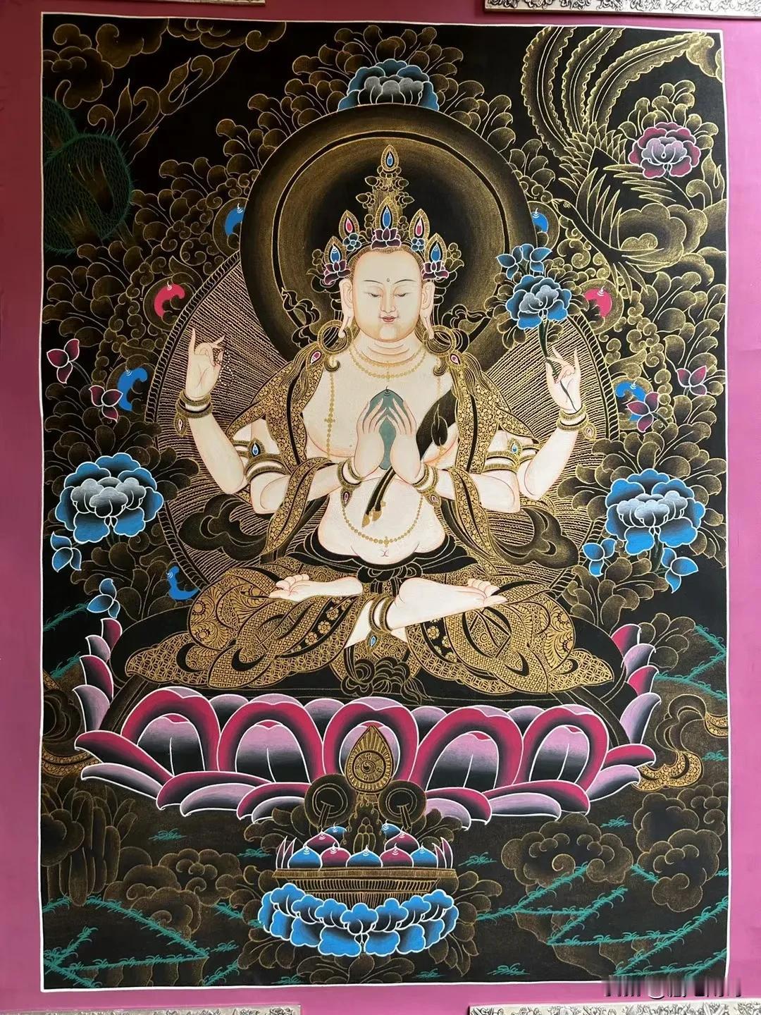 黑金唐：四臂观音