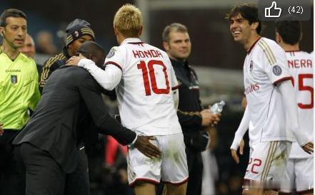 【意甲-本田处子球卡卡助攻新援 AC米兰客场2-1告捷】北京时间4月8日3时(意