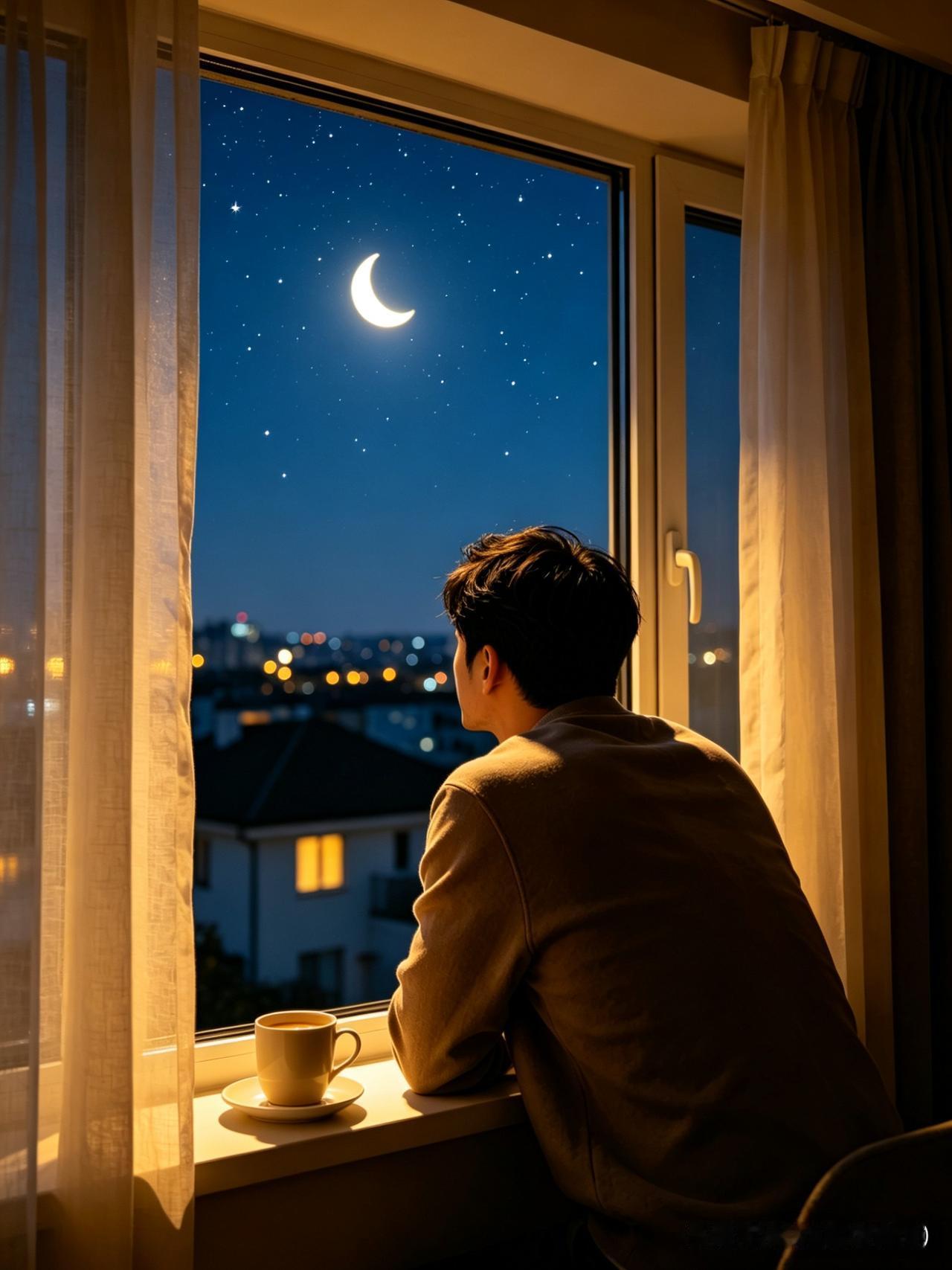 月弯弯
文/刚柔

夜深了，月弯成你的眉
挂在天边，也挂在我胸口
风轻轻一推
云