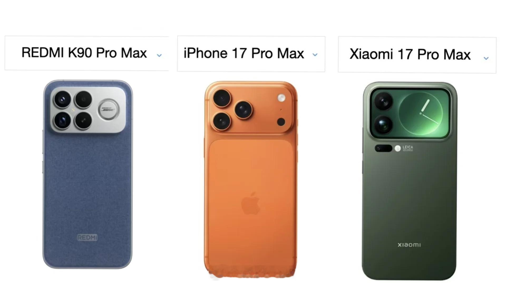 三个都是Pro Max，哪个最好看？[喵喵] ​​​