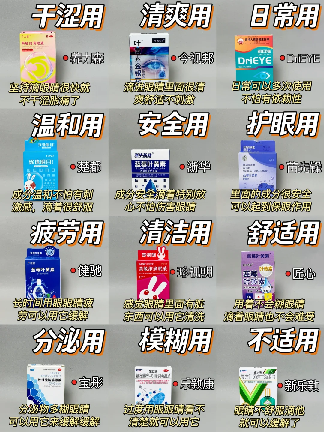 干眼症眼药水测评分享！买对不交智商税！