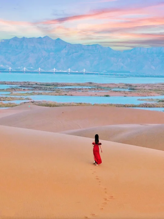 北京2h‼️再见爱人同款‼️沙漠一半海的小城‼️