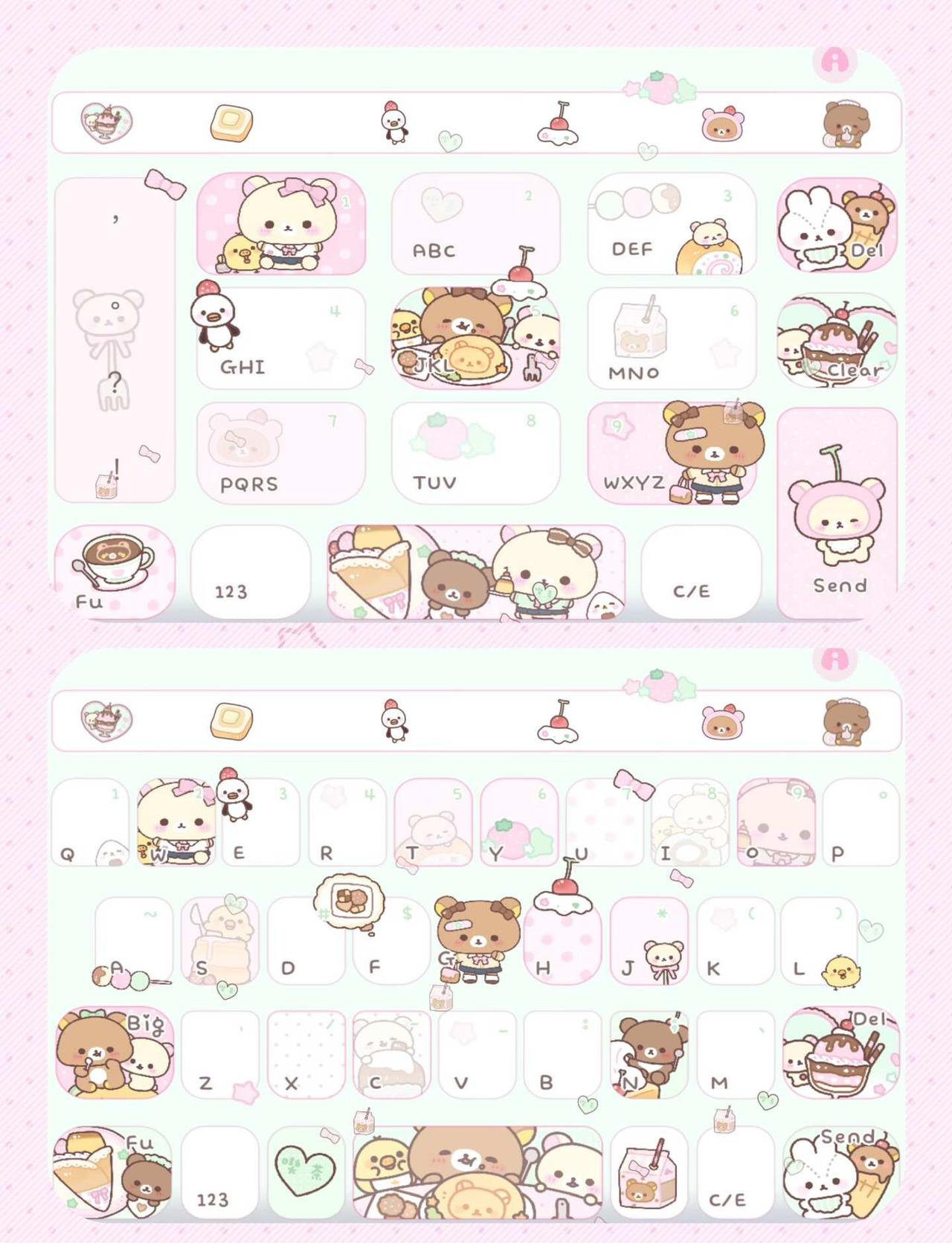 面肥⌨️分享♡︎ᐝ
⌨️：甜点熊熊输入法皮肤 可爱键盘 键盘皮肤分享 百度输入法