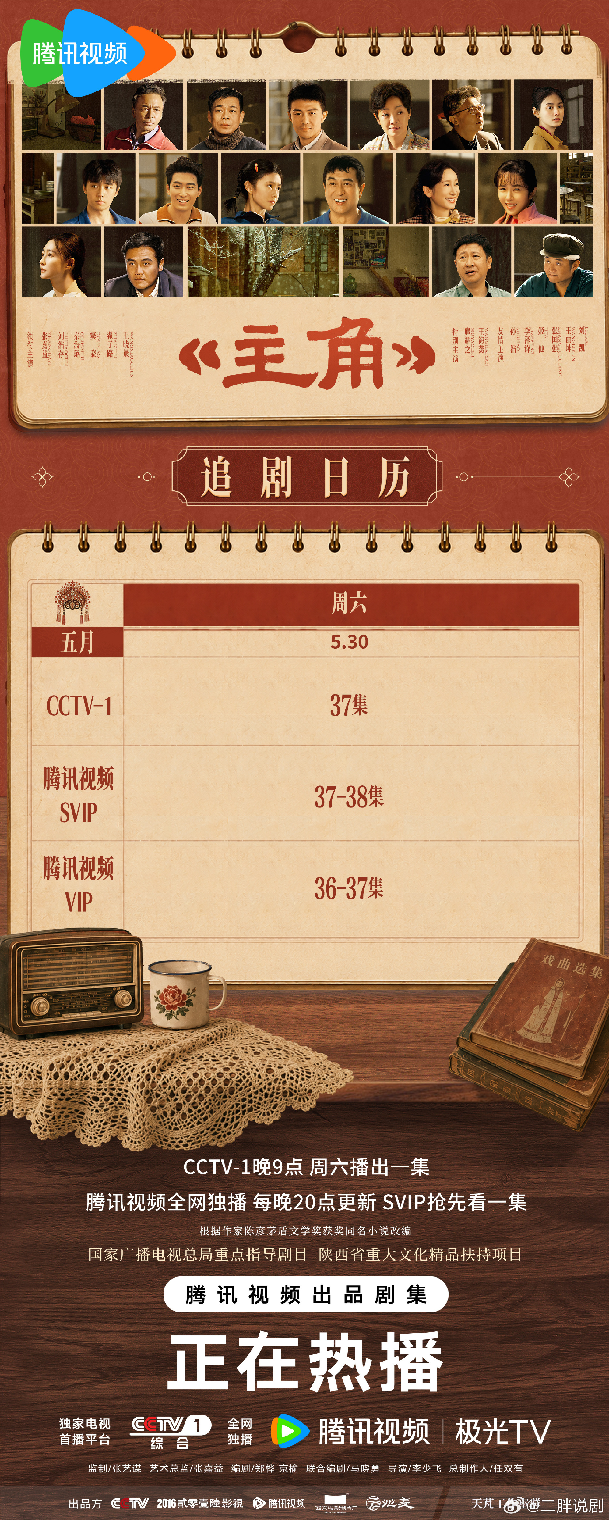 喜大普奔，《主角》今晚更新两集！大家久等了！ 