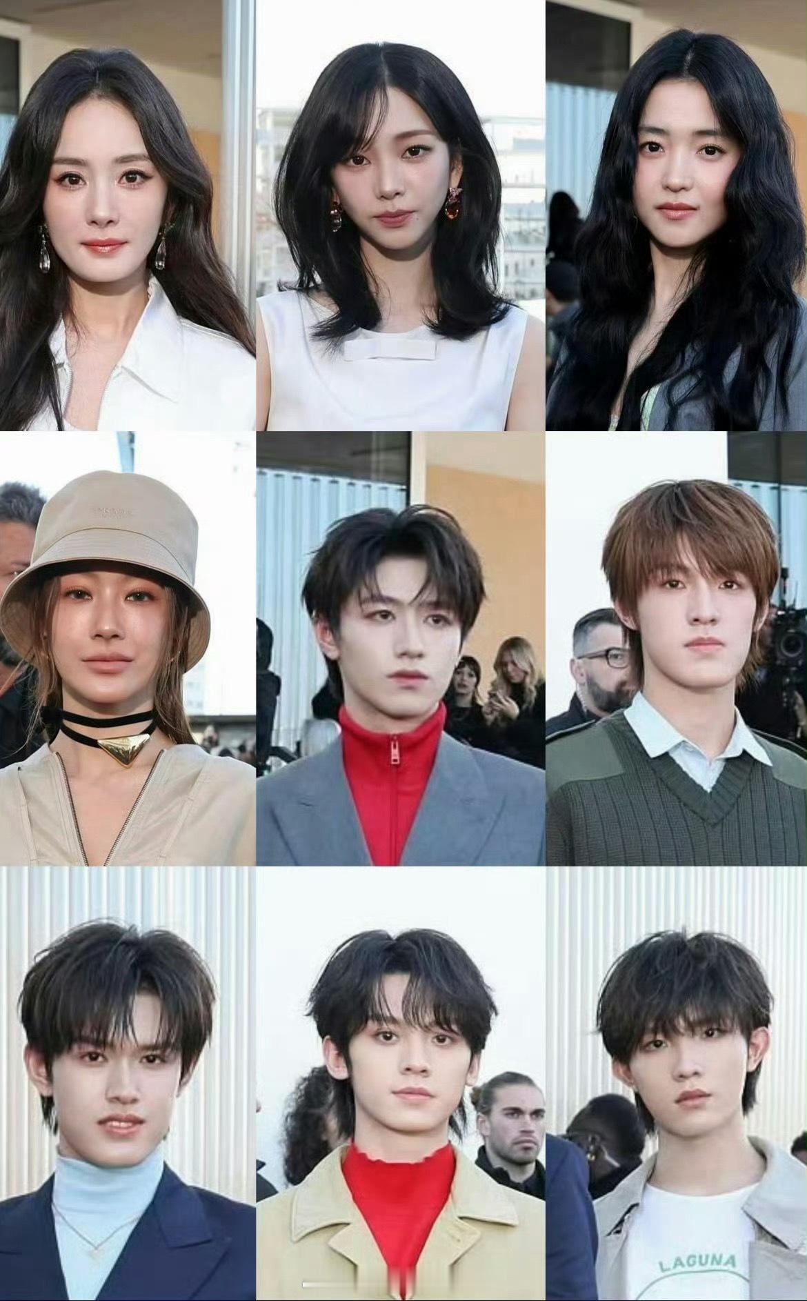 Prada大秀艺人怼脸生图：杨幂、朱志鑫、张泽禹、张极、左航、苏新皓、柳智敏、金
