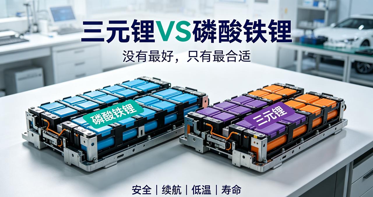 三元锂VS磷酸铁锂，没有谁更好，只有谁更适合

买新能源汽车，绕不开一道选择题：