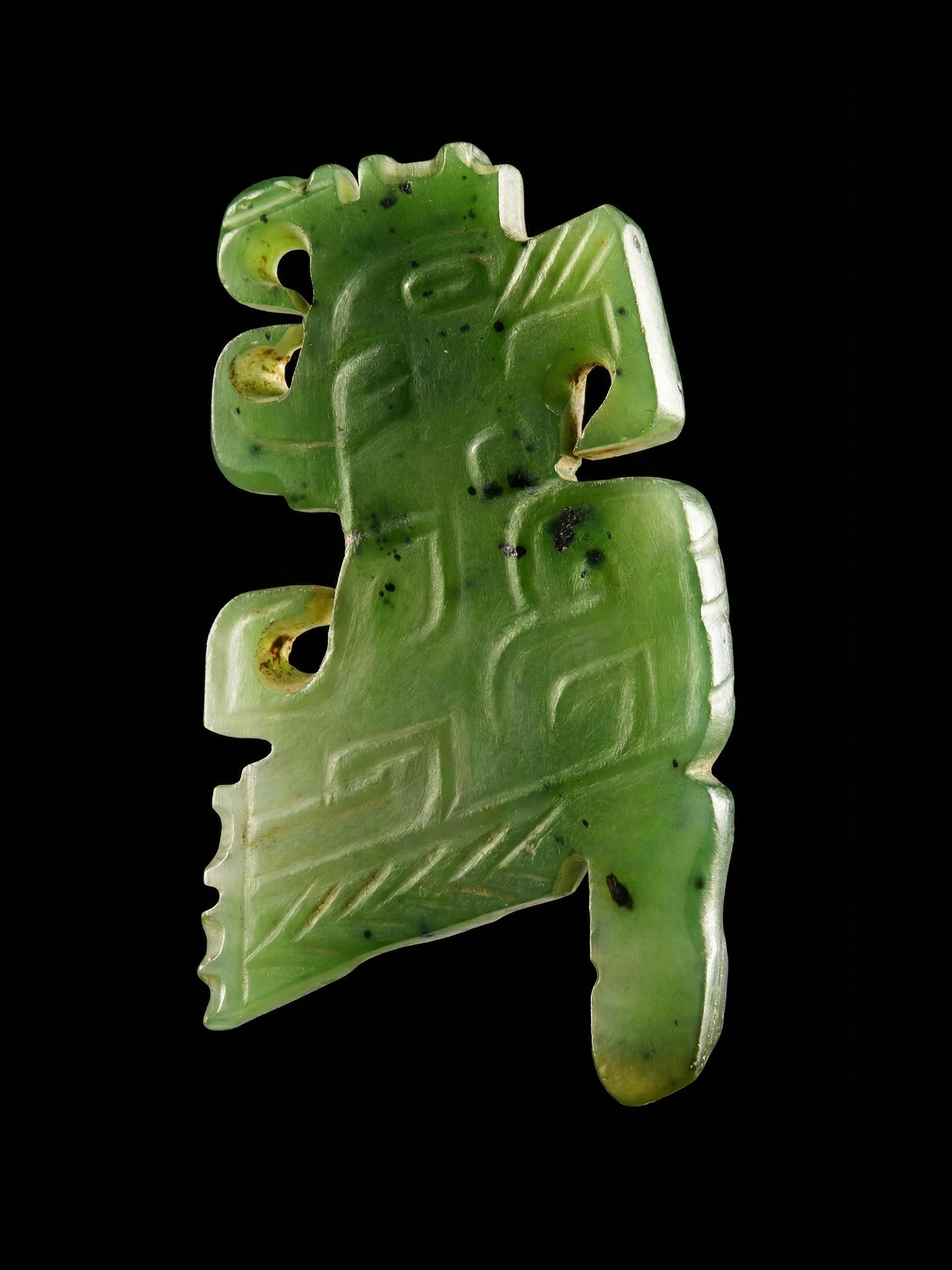 碧色幻梦｜三千年前，一只鹦鹉衔来商代的风。🌊 雝雝在宫，肃肃在庙 —...