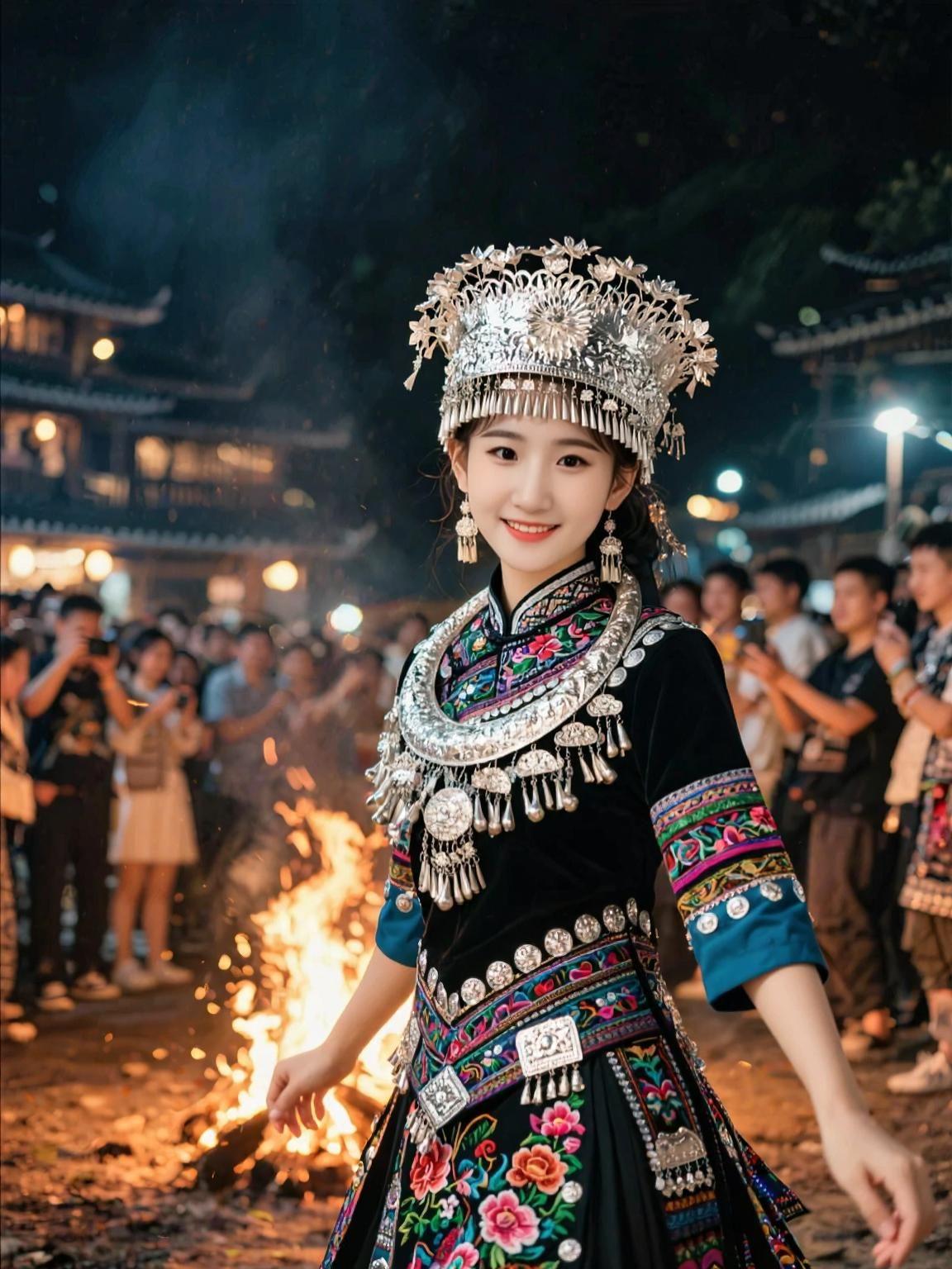 AI苗寨浪漫写真