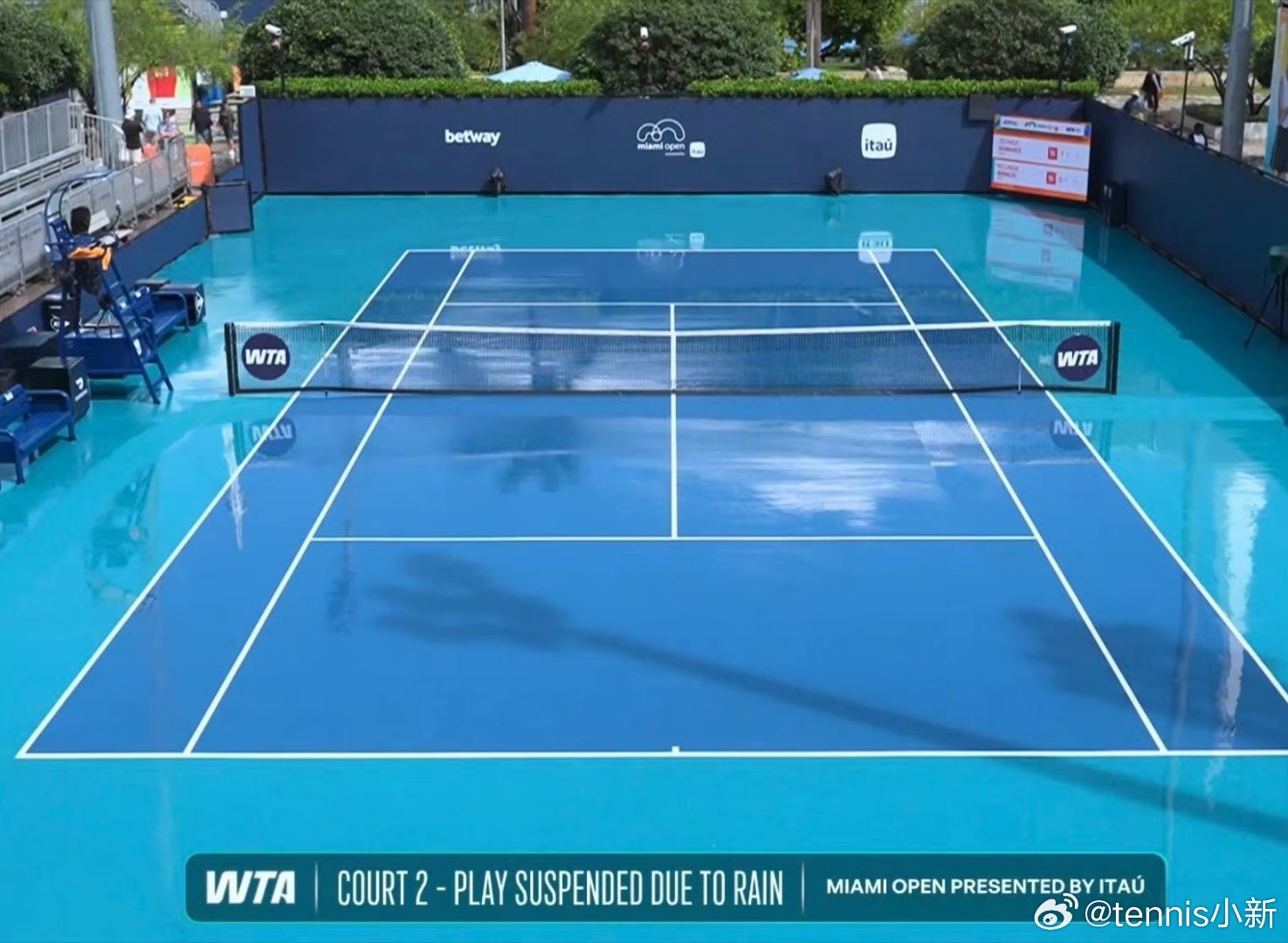 Ring ring ring 希望听到你说 hi迈阿密又下雨比赛时间都会往后推迟