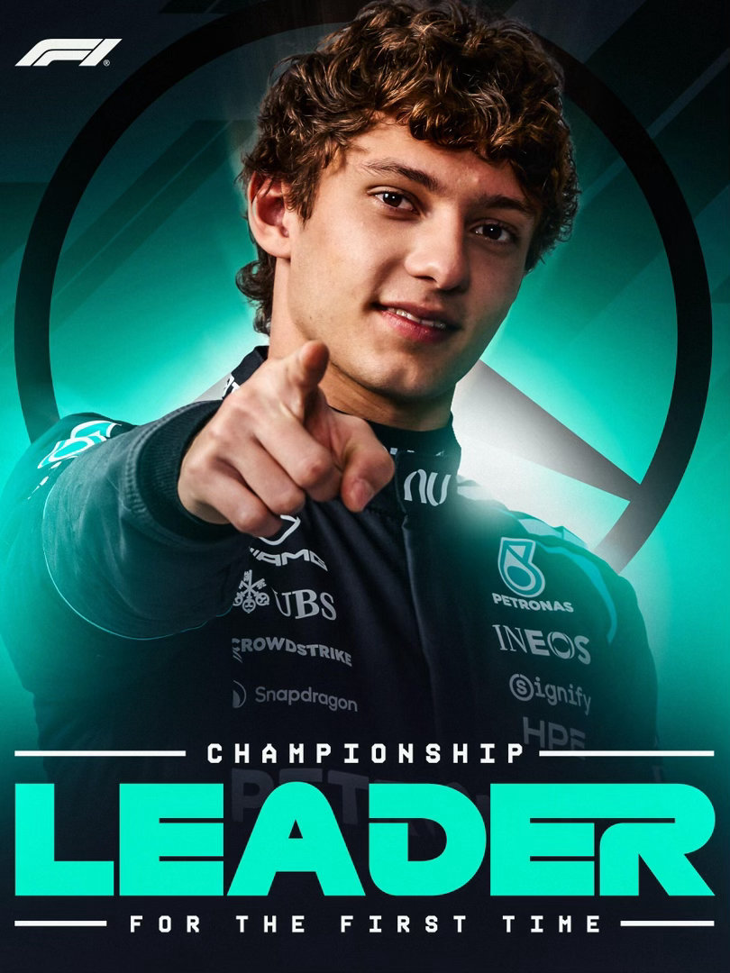 安东内利夺得F1日本站冠军最新战报：日本大奖赛正赛，前十名成绩！⭐️ 安东内利，