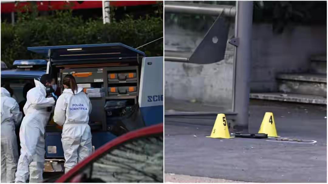 30岁中国男子刘文汉在意大利米兰2月1号用棍棒将保安打倒，抢走了他的手枪，警察用