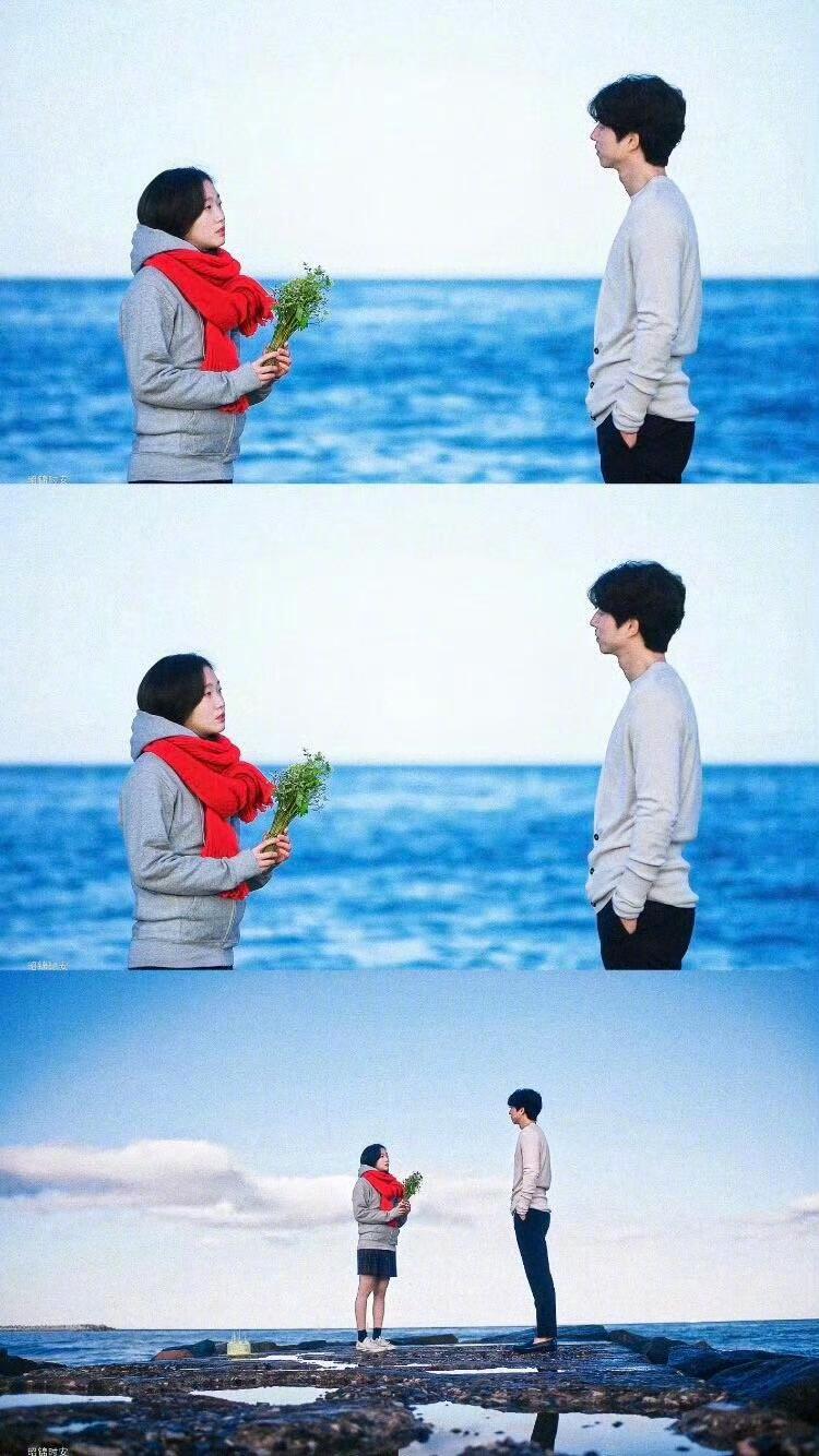 孔刘金高银复刻鬼怪海报，明明笑着对视呢，咋有点儿想哭的冲动啊