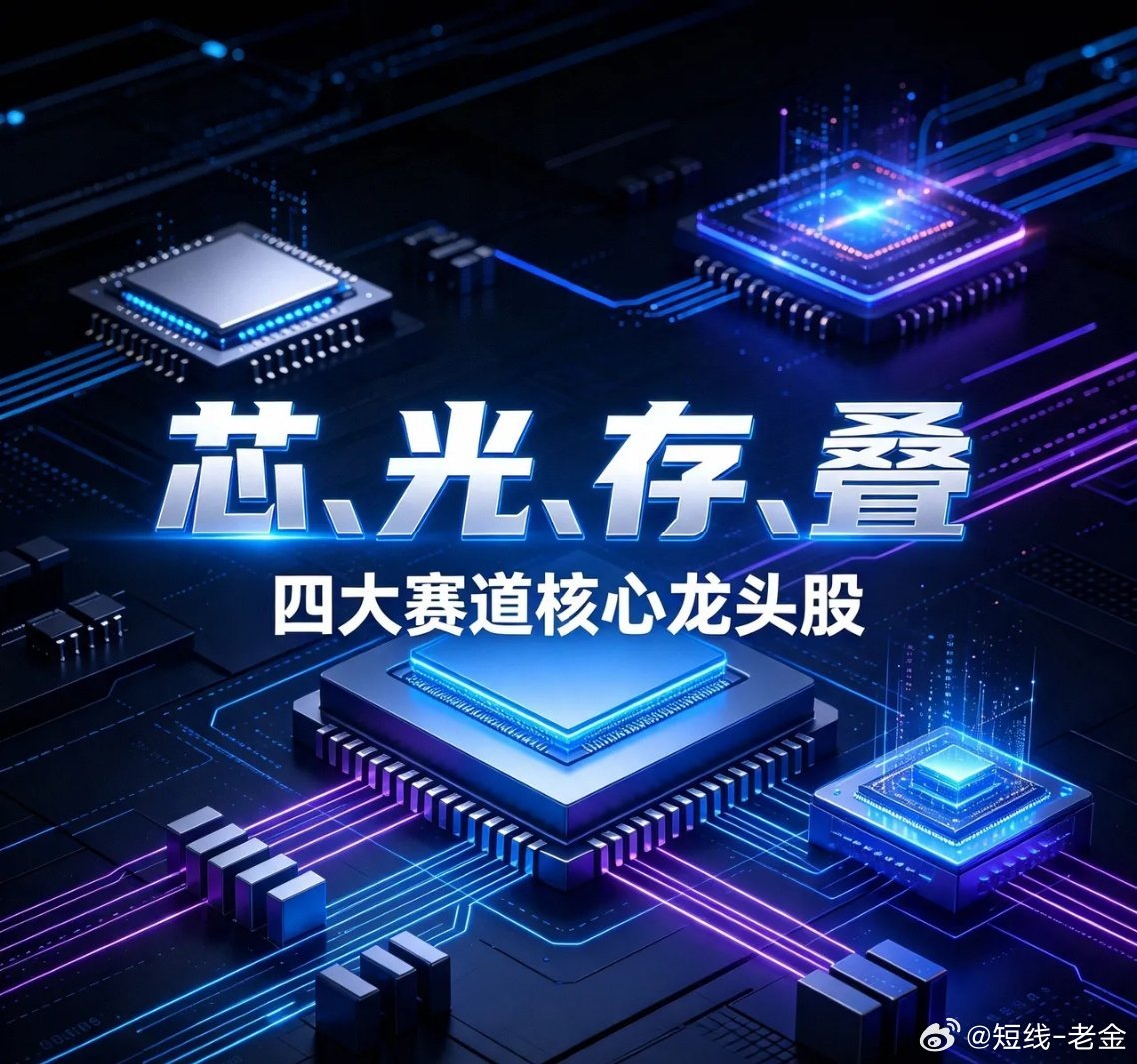 “芯、光、存、叠”四大赛道核心龙头股一、芯（AI算力芯片）1.  海光信息（68