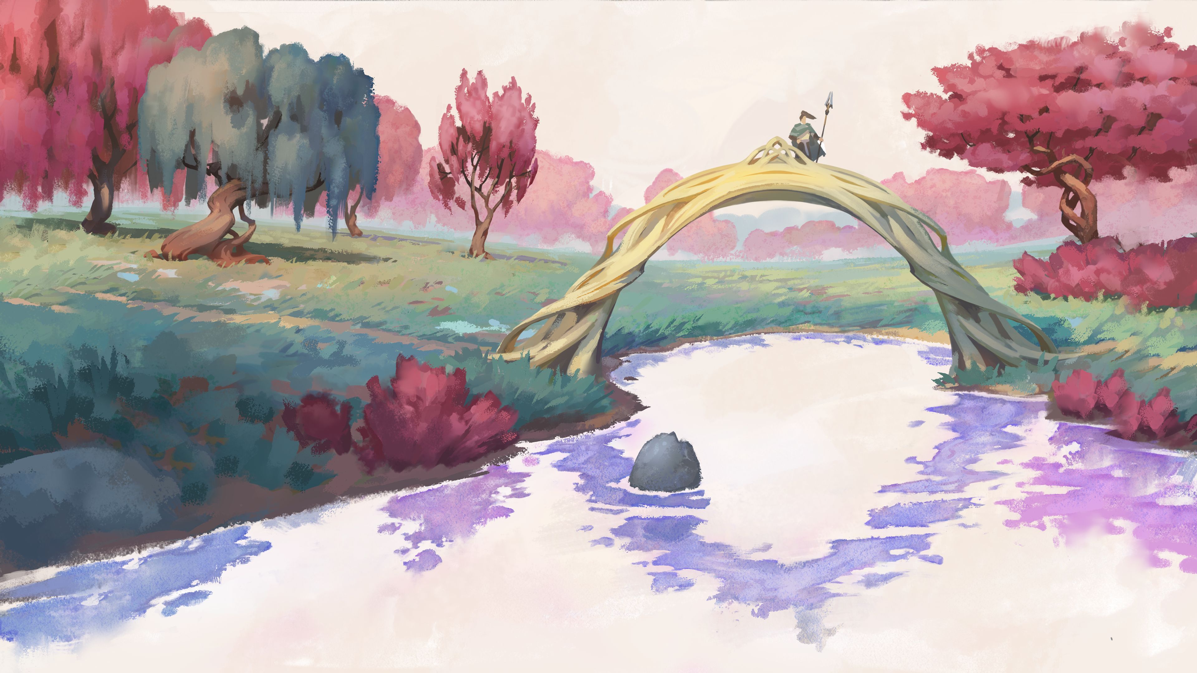 LOL赵信，芸阿娜插画高清版壁纸英雄联盟 ​​​