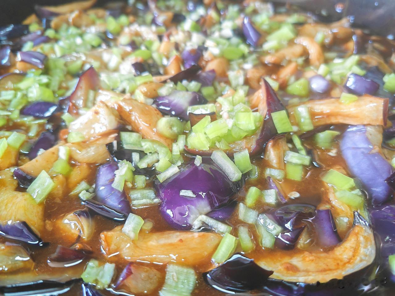 滨州美食推荐，北杨市场北的东北盒饭！今日午餐品种：东北的酱烧茄子、家常的黄豆芽炒