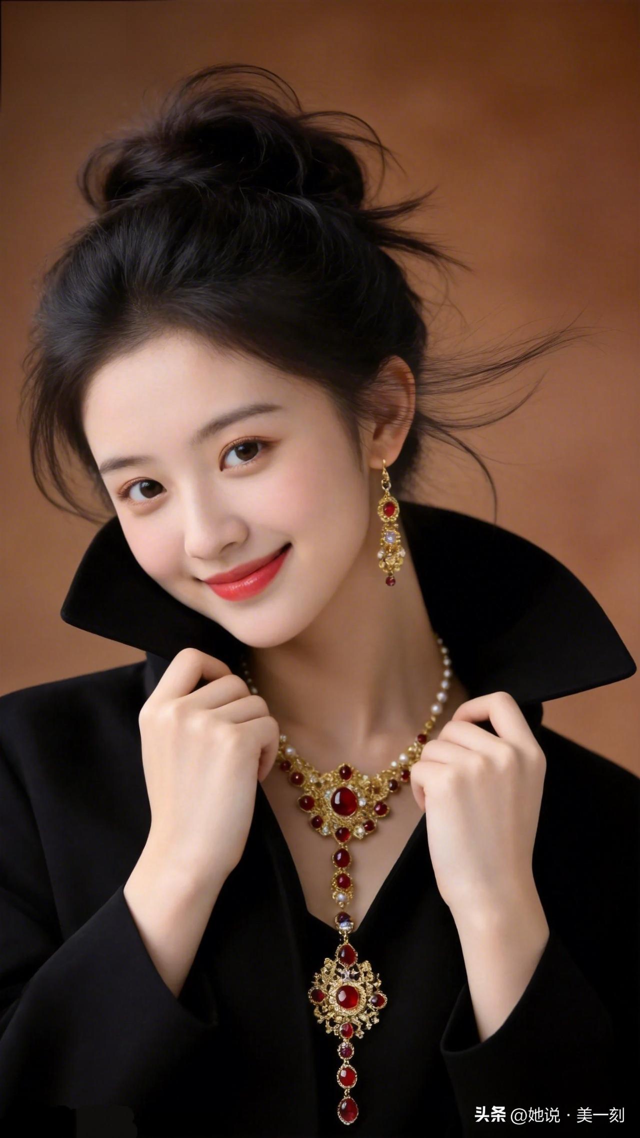 优雅黑衣搭配奢华珠宝，尽显高贵气质！💎✨有气质的穿搭是怎么样的