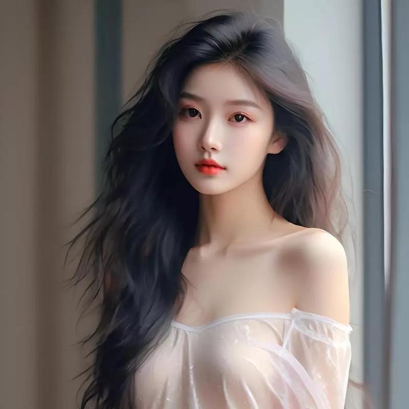 温柔优雅的少女，散发着迷人的魅力温柔美少女 温柔气质少女风 温柔白裙少女 温柔感