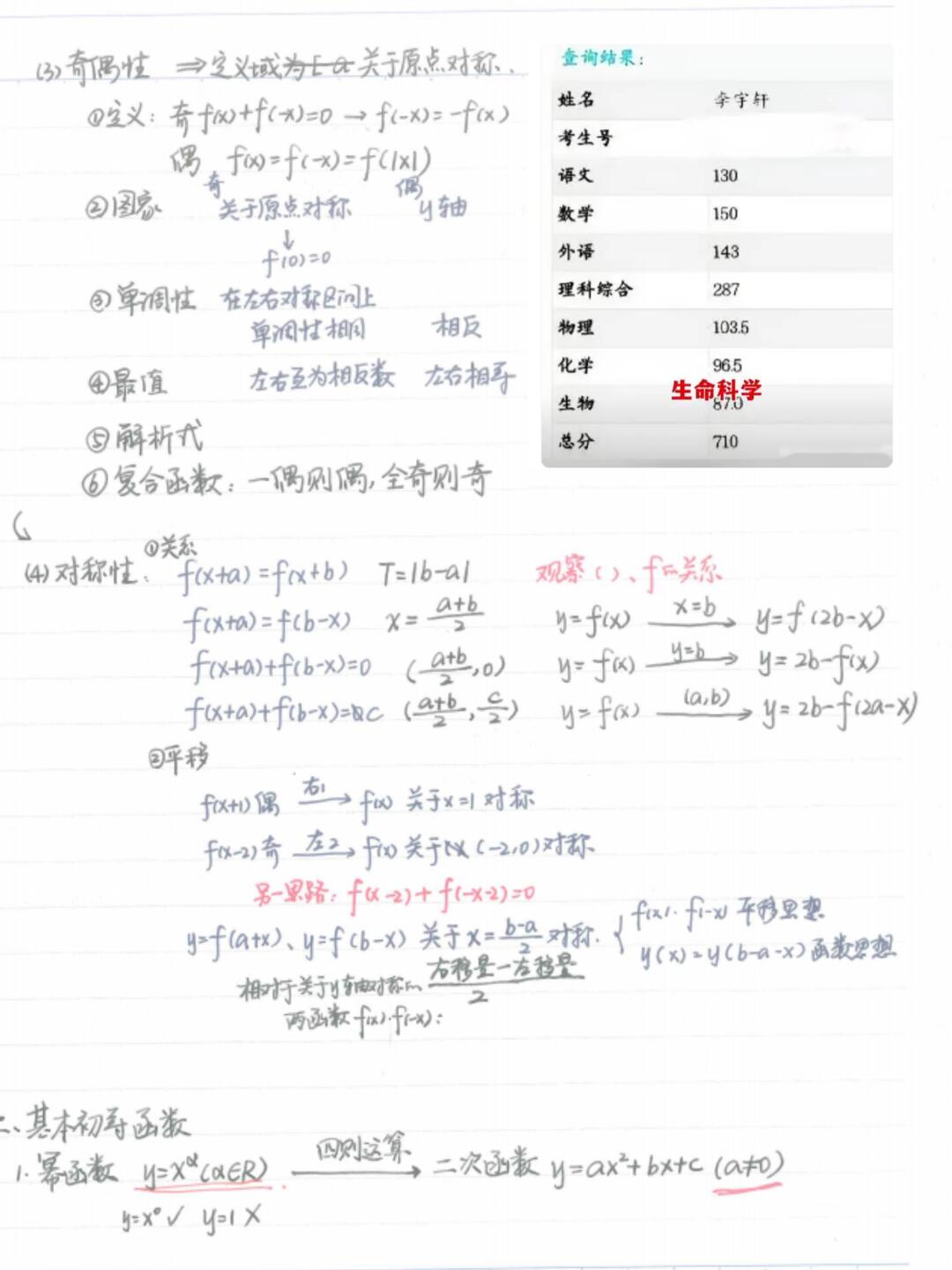 ㊙️24年高考数学满分学长，高中数学笔记