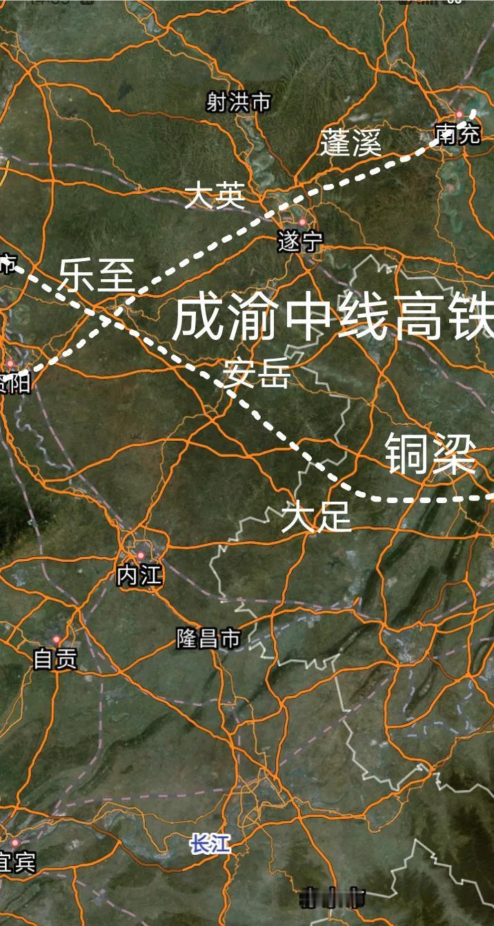 重要进展，成都站至重庆北站时速350公里的成渝中线高铁简阳至乐至段已经率先开始安